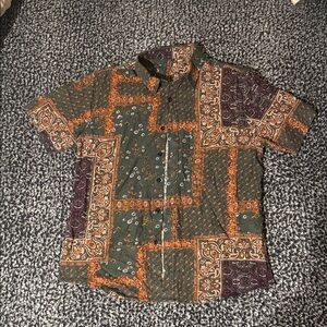 Men's Multicolor Patchwork Shirt